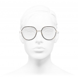 Chanel - Occhiali da Vista Rotondi - Oro Tartaruga - Chanel Eyewear