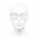 Chanel - Occhiali da Vista Rotondi - Rosa - Chanel Eyewear