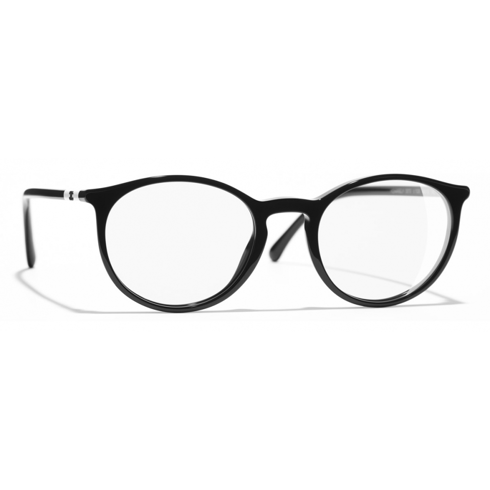 Chanel - Pantos Eyeglasses - Black White - Chanel Eyewear - Avvenice