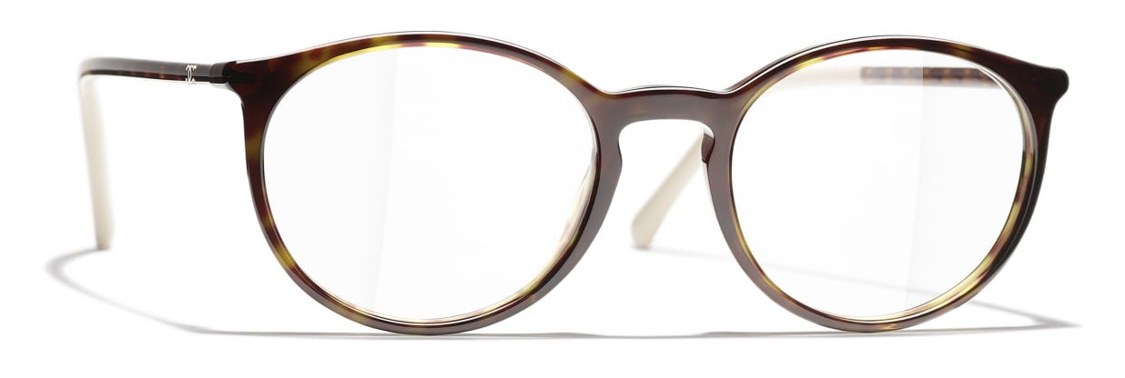 Chanel - Pantos Eyeglasses - Dark Tortoise Beige - Chanel Eyewear