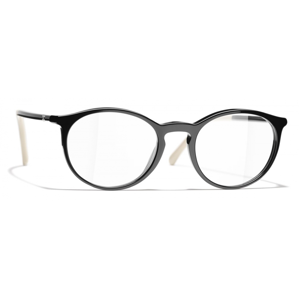Chanel - Pantos Eyeglasses - Black Beige - Chanel Eyewear - Avvenice