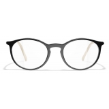 Chanel - Pantos Eyeglasses - Black Beige - Chanel Eyewear