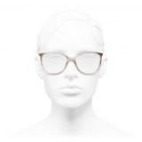 Chanel - Occhiali da Vista Quadrati - Grigio - Chanel Eyewear