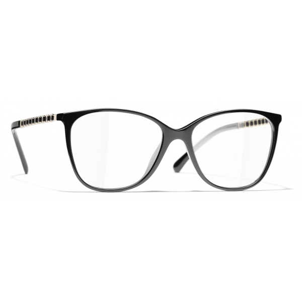 Chanel - Square Eyeglasses - Black - Chanel Eyewear - Avvenice