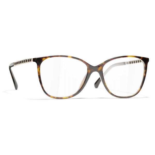 Chanel - Square Eyeglasses - Dark Tortoise - Chanel Eyewear