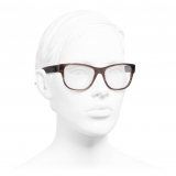 Chanel - Occhiali da Vista Quadrati - Beige - Chanel Eyewear