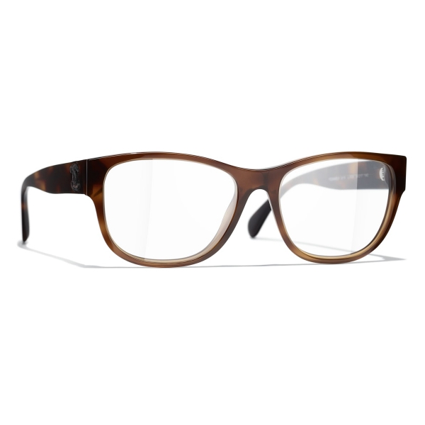 Chanel - Square Eyeglasses - Light Tortoise - Chanel Eyewear