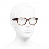 Chanel - Square Eyeglasses - Light Tortoise - Chanel Eyewear