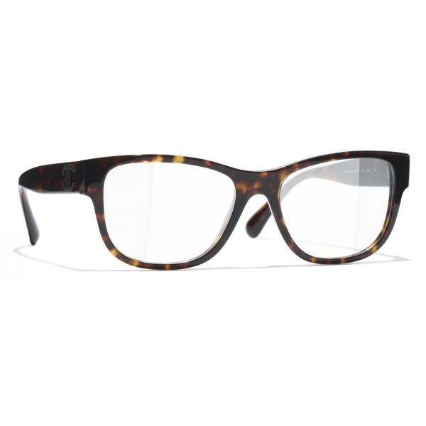 Chanel - Square Eyeglasses - Dark Tortoise - Chanel Eyewear