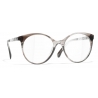 Chanel - Occhiali da Vista Pantos - Grigio Trasparente - Chanel Eyewear