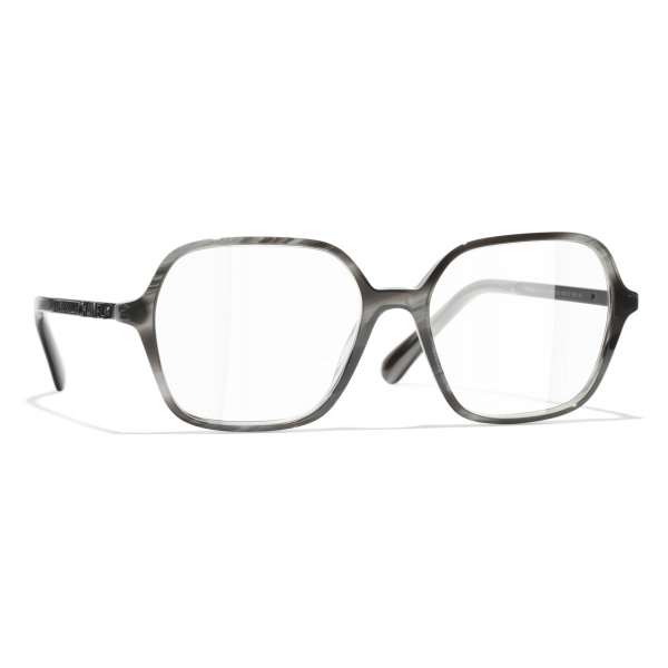 Chanel - Square Eyeglasses - Light Gray - Chanel Eyewear