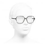 Chanel - Occhiali da Vista Quadrati - Grigio Chiaro - Chanel Eyewear