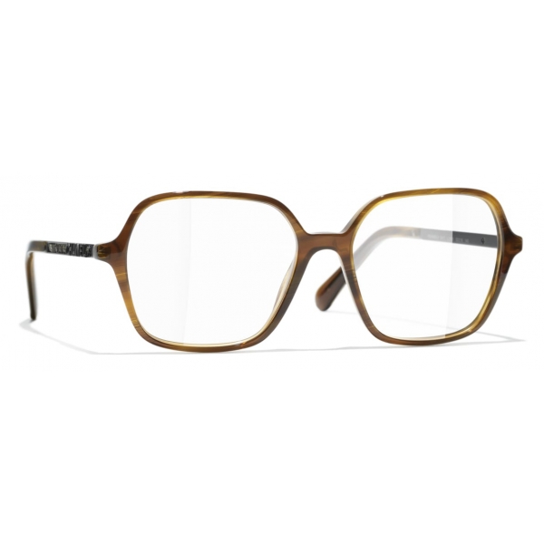 Chanel - Square Eyeglasses - Brown - Chanel Eyewear