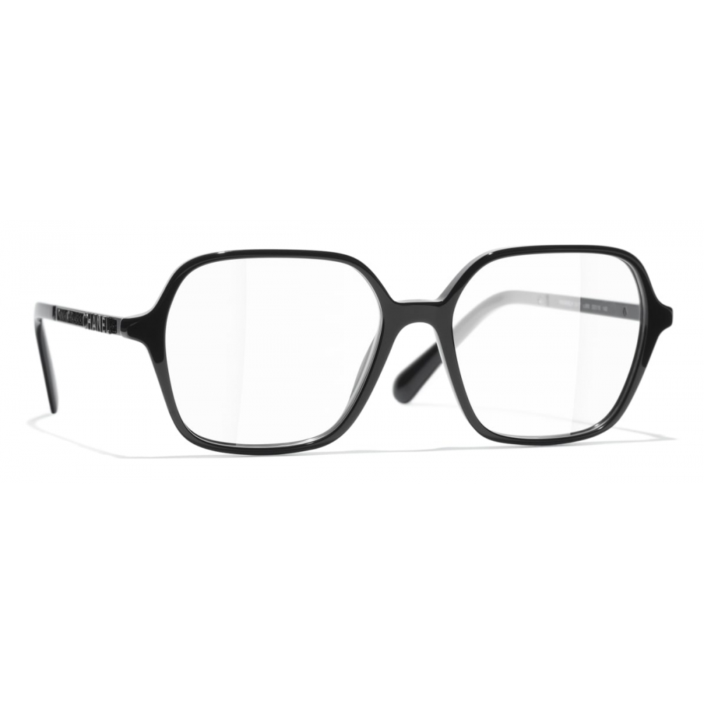 Chanel - Rectangular Eyeglasses - Black Gold - Chanel Eyewear