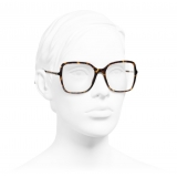 Chanel - Square Eyeglasses - Dark Tortoise - Chanel Eyewear