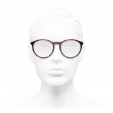 Chanel - Occhiali da Vista Pantos - Rosso Scuro - Chanel Eyewear
