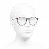 Chanel - Occhiali da Vista Pantos - Grigio Trasparente - Chanel Eyewear