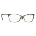 Chanel - Rectangular Eyeglasses - Gray - Chanel Eyewear