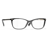 Chanel - Rectangular Eyeglasses - Black - Chanel Eyewear