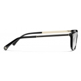 Chanel - Rectangular Eyeglasses - Black - Chanel Eyewear