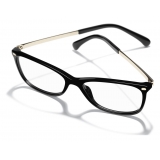 Chanel - Rectangular Eyeglasses - Black - Chanel Eyewear