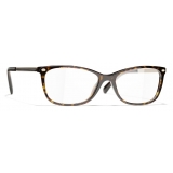 Chanel - Rectangular Eyeglasses - Dark Tortoise - Chanel Eyewear