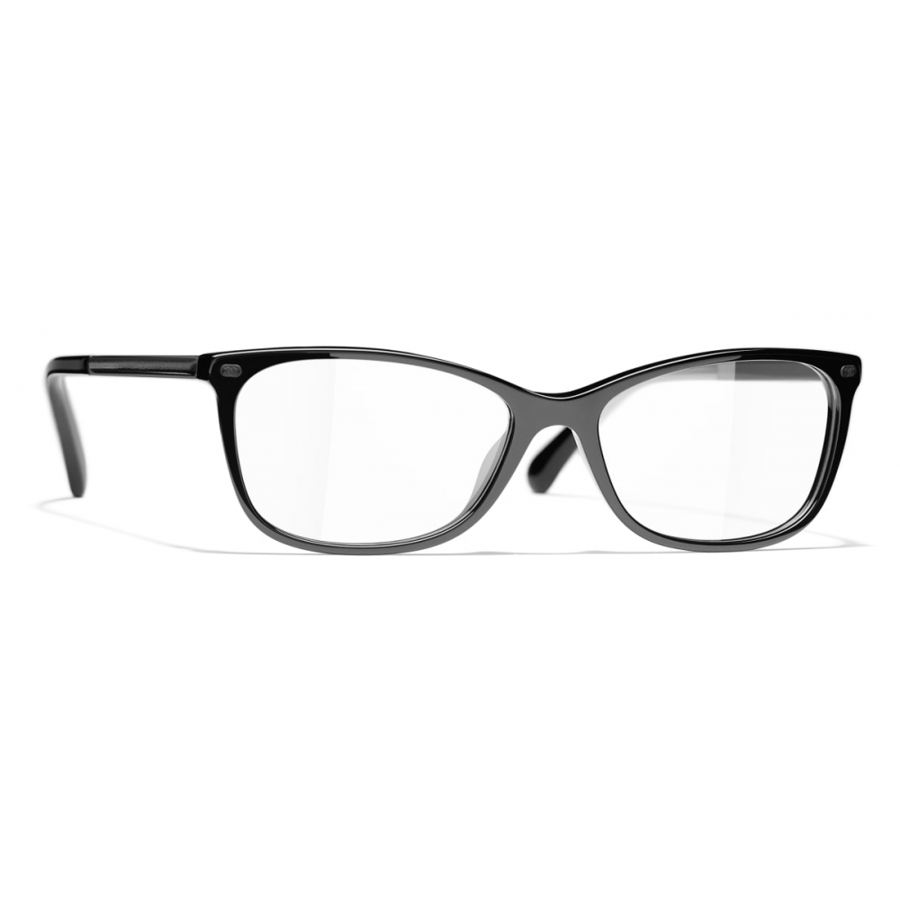 der panik overalt Chanel - Rectangular Eyeglasses - Black - Chanel Eyewear - Avvenice