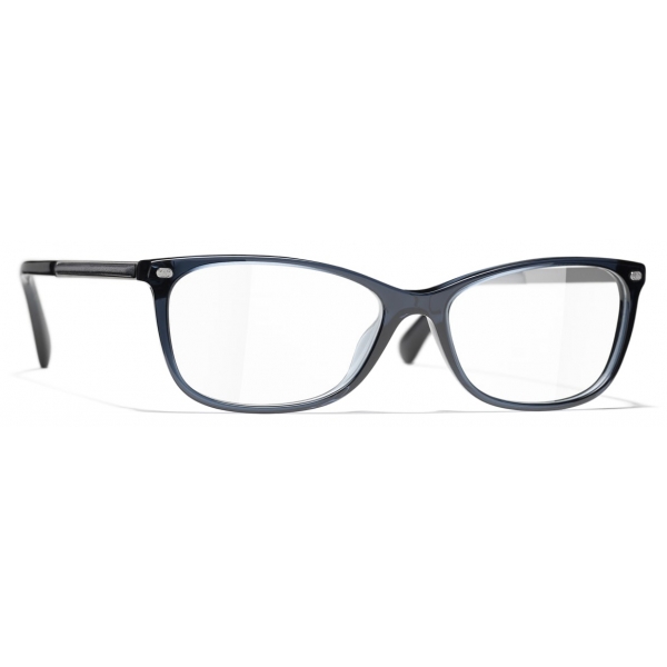 Chanel - Rectangular Eyeglasses - Dark Blue - Chanel Eyewear