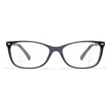 Chanel - Rectangular Eyeglasses - Dark Blue - Chanel Eyewear