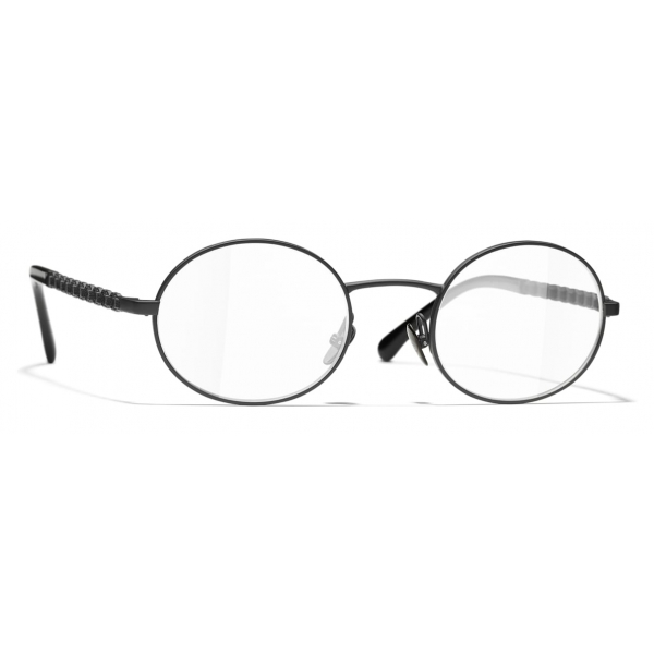 Chanel - Oval Eyeglasses - Black - Chanel Eyewear