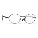 Chanel - Oval Eyeglasses - Black - Chanel Eyewear