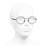 Chanel - Occhiali da Vista Ovali - Nero - Chanel Eyewear
