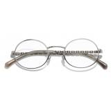Chanel - Occhiali da Vista Ovali - Argento Scuro - Chanel Eyewear