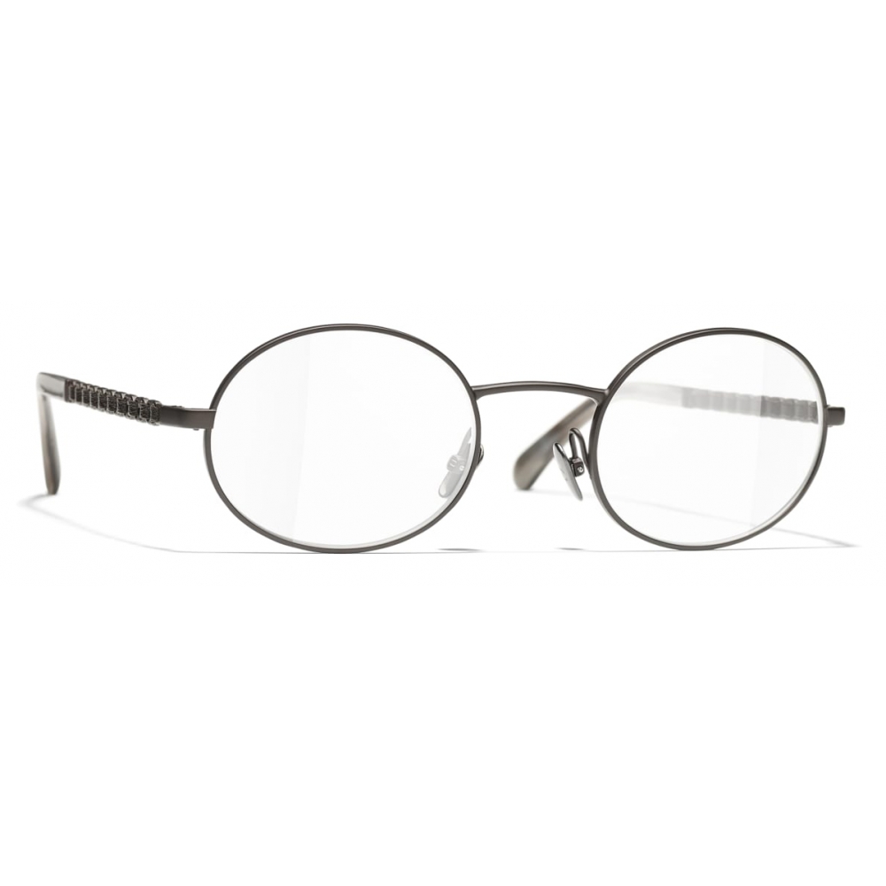 Chanel - Oval Eyeglasses - Brown - Chanel Eyewear - Avvenice