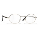 Chanel - Oval Eyeglasses - Gold - Chanel Eyewear