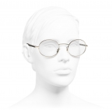 Chanel - Occhiali da Vista Ovali - Oro - Chanel Eyewear