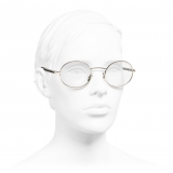 Chanel - Oval Eyeglasses - Gold - Chanel Eyewear