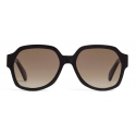 Céline - Triomphe 02 Sunglasses in Acetate - Black - Sunglasses - Céline Eyewear