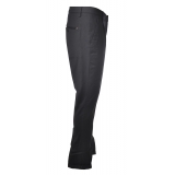 Dondup - Pantalone in Lana Modello Gaubert Pinces - Blu - Pantalone - Luxury Exclusive Collection