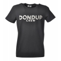 Dondup - T-shirt con Stampa Logo - Blu - T-shirt - Luxury Exclusive Collection