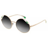 Bulgari - Serpenti - True Colors Round Metal Sunglasses - Gold Black - Serpenti Collection - Sunglasses - Bulgari Eyewear