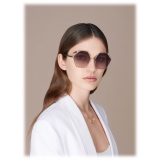 Bulgari - Serpenti - True Colors Round Metal Sunglasses - Rose Gold Grey - Serpenti Collection - Sunglasses - Bulgari Eyewear