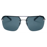 Bulgari - Bvlgari Bvlgari Man - Rectangular Sunglasses - Blue- Bvlgari Man Collection - Sunglasses - Bulgari Eyewear
