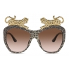 Dolce & Gabbana - Diva Sunglasses - Animal Print Brown - Dolce & Gabbana Eyewear
