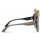 Dolce & Gabbana - Diva Sunglasses - Animal Print Brown - Dolce & Gabbana Eyewear