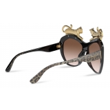 Dolce & Gabbana - Diva Sunglasses - Animal Print Brown - Dolce & Gabbana Eyewear