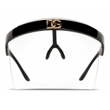 Dolce & Gabbana - Geometric Transparency Sunglasses - Black Transparent - Dolce & Gabbana Eyewear