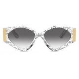 Dolce & Gabbana - Modern Print Graffiti Sunglasses - Transparent - Dolce & Gabbana Eyewear