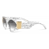 Dolce & Gabbana - Modern Print Graffiti Sunglasses - Transparent - Dolce & Gabbana Eyewear