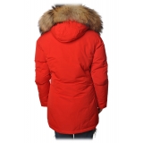 Woolrich - Parka With Detachable Fur - Red - Jacket - Luxury Exclusive Collection